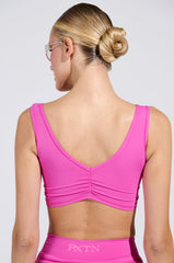 PAXTON SEXY RUCHED TANK TOP