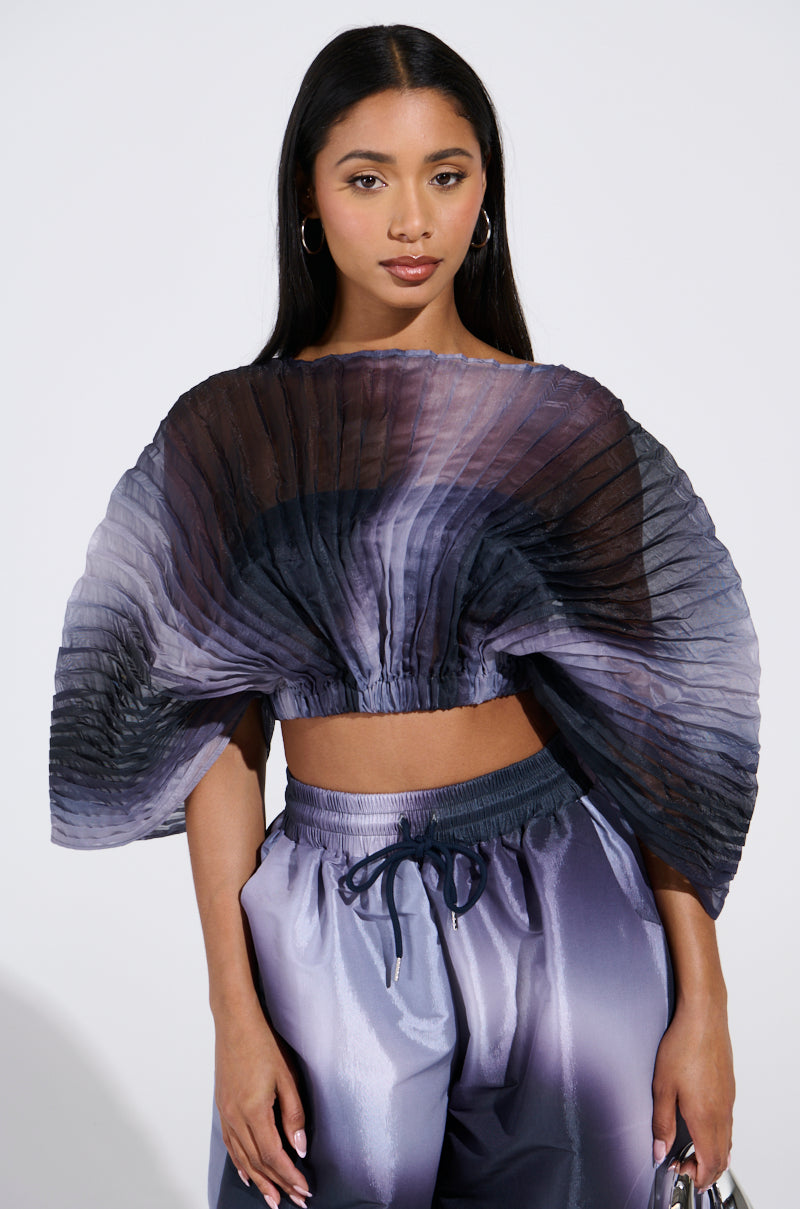 FORGET ABOUT IT OMBRE BLOUSE