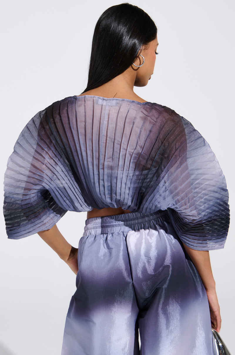 FORGET ABOUT IT OMBRE BLOUSE