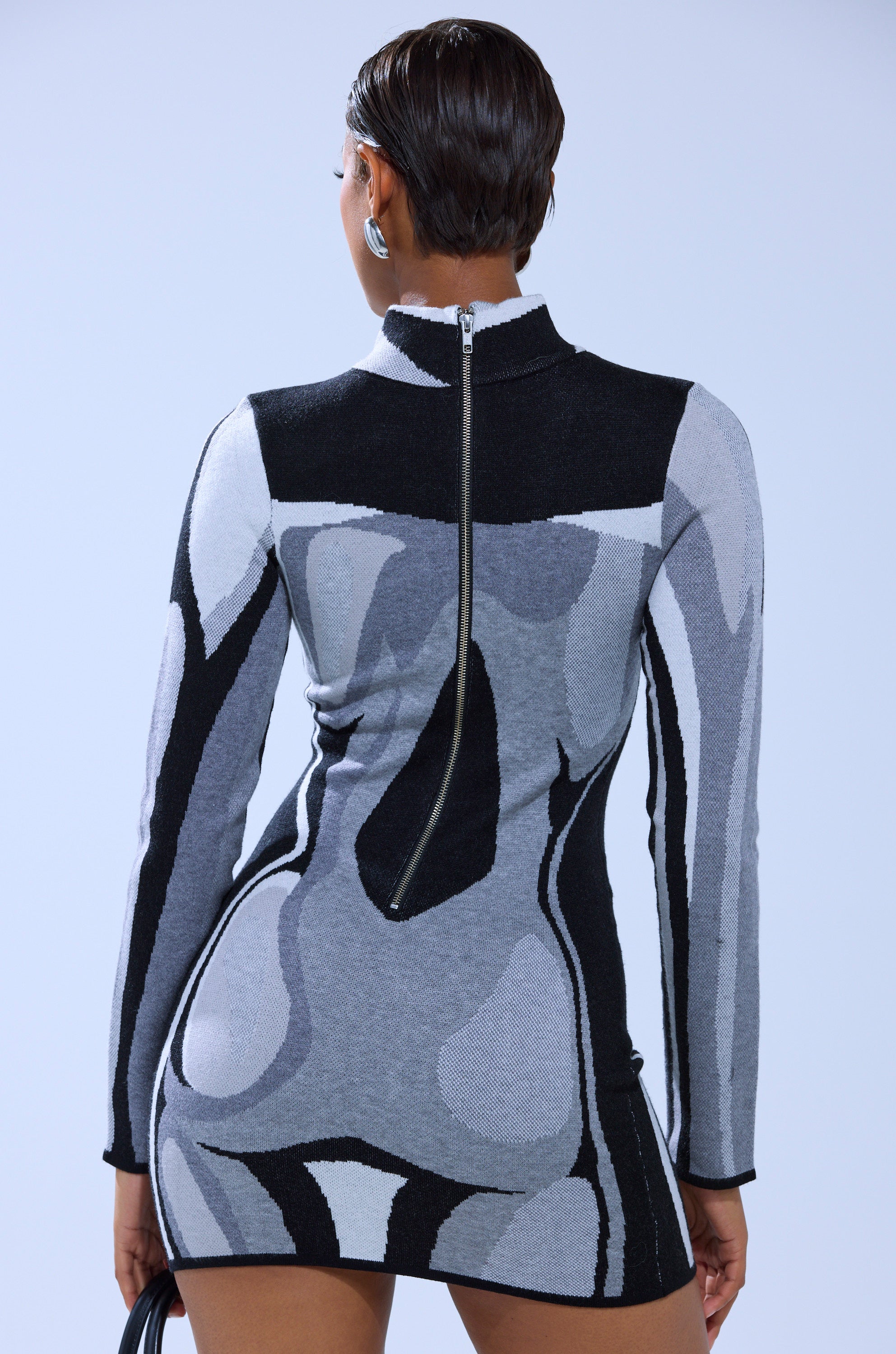 A LIGHT SERVE PRINTED MINI DRESS