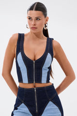FIRST CLASS DENIM CORSET