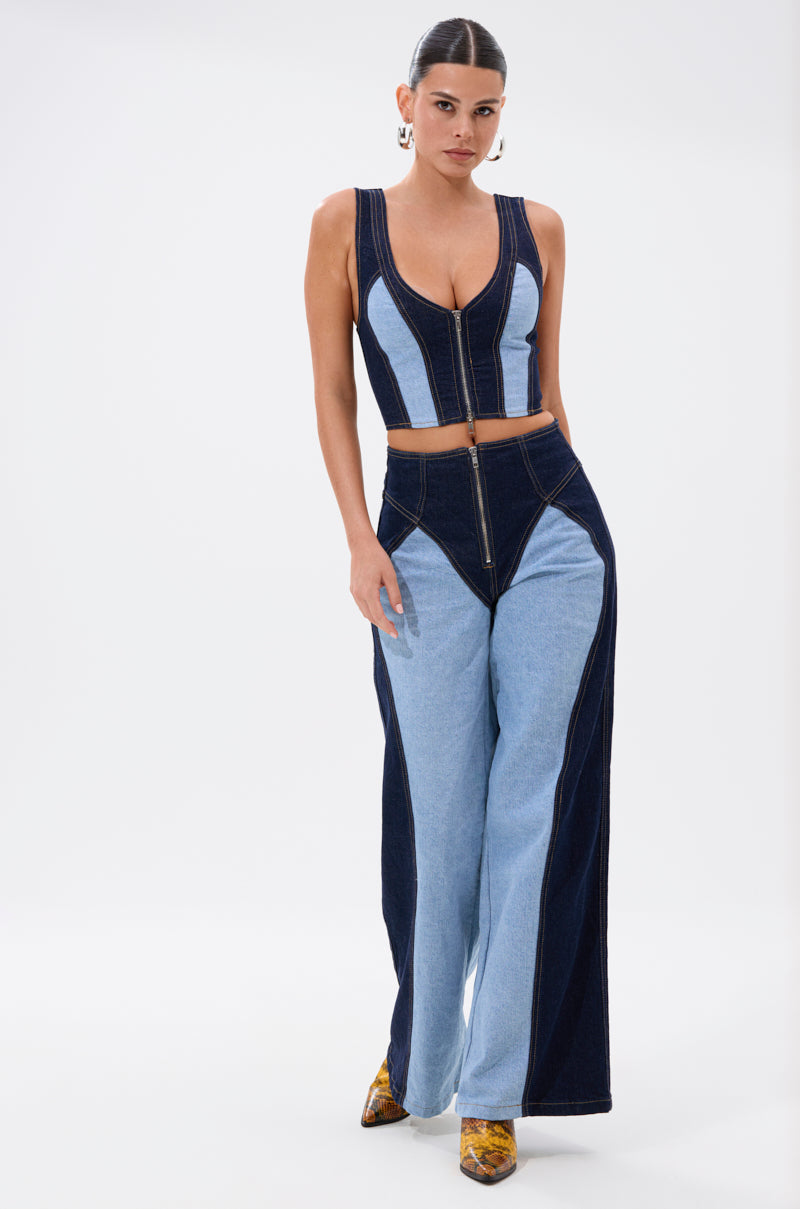 FIRST CLASS DENIM CORSET