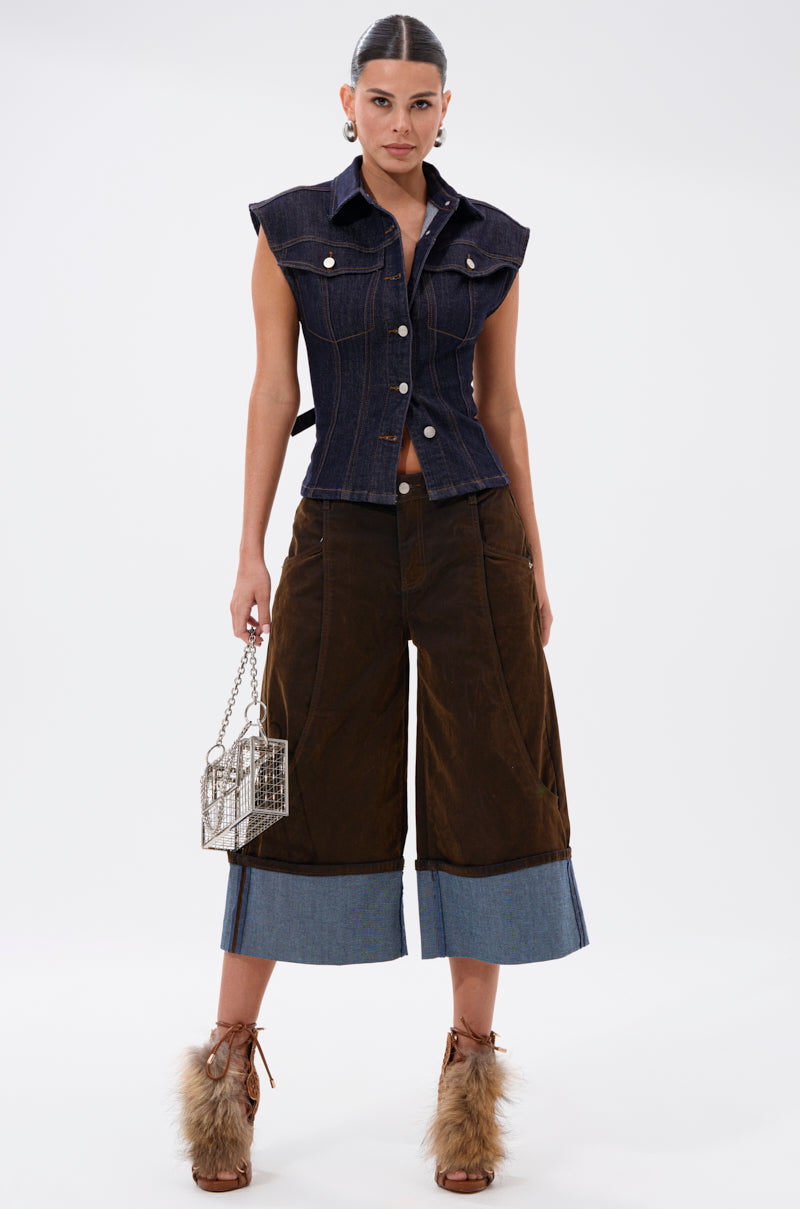 LILY DENIM BUTTON DOWN