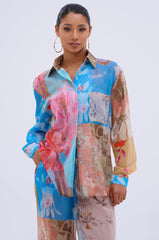 LILY CHIFFON BUTTON DOWN TOP