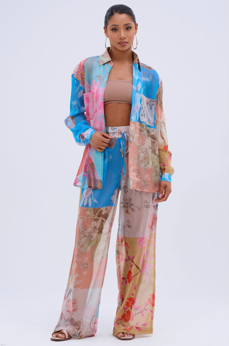 LILY CHIFFON BUTTON DOWN TOP