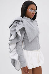 SEIZE THE DAY FRENCH TERRY BLOUSE TOP