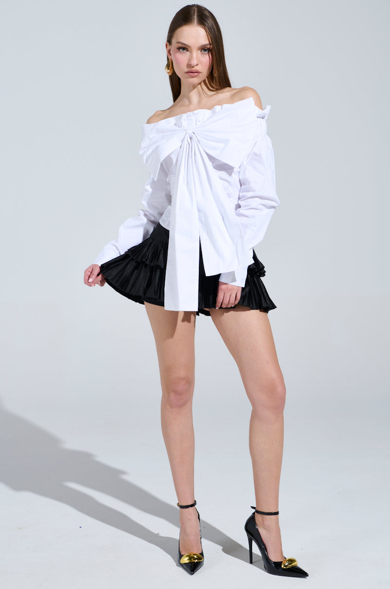 BOWED UP BLOUSE