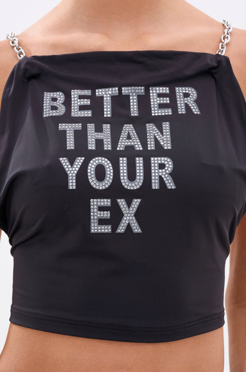 BETTER THAN YOUR EX RHINESTONE TOP
