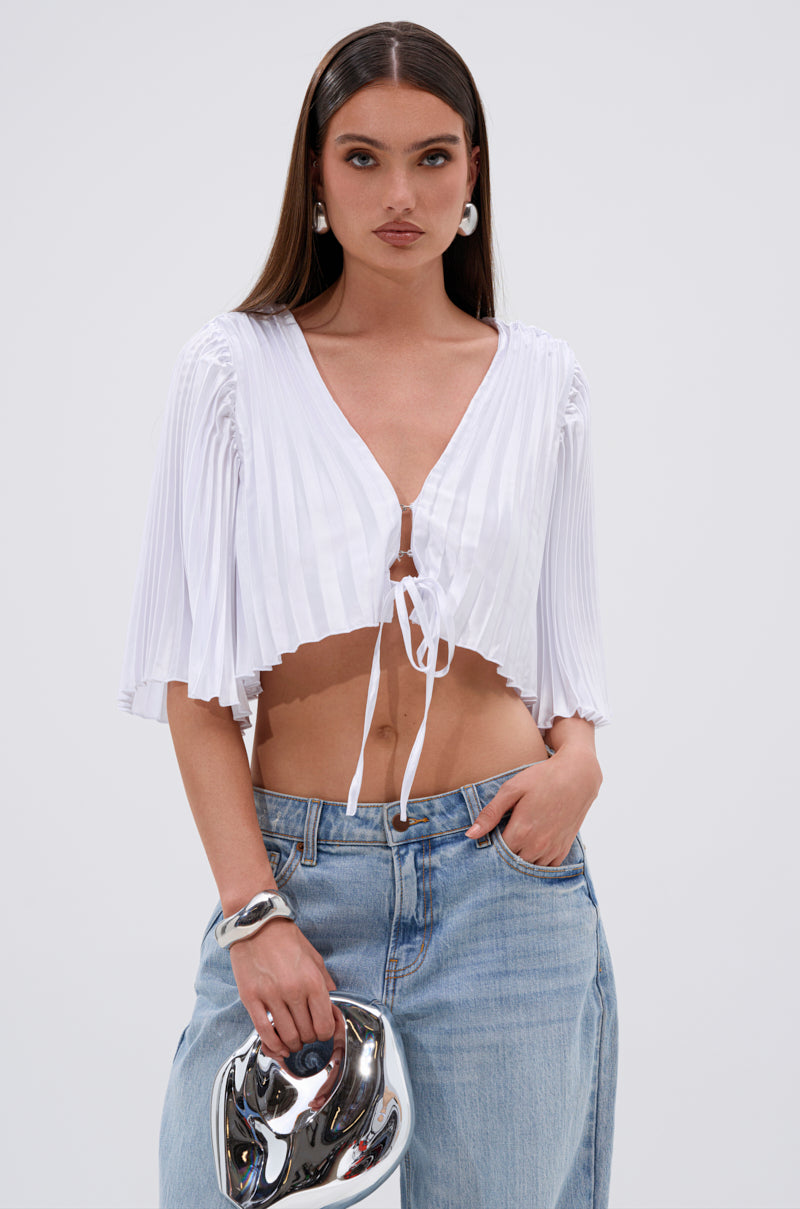 MARY LOO TIE FRONT BLOUSE