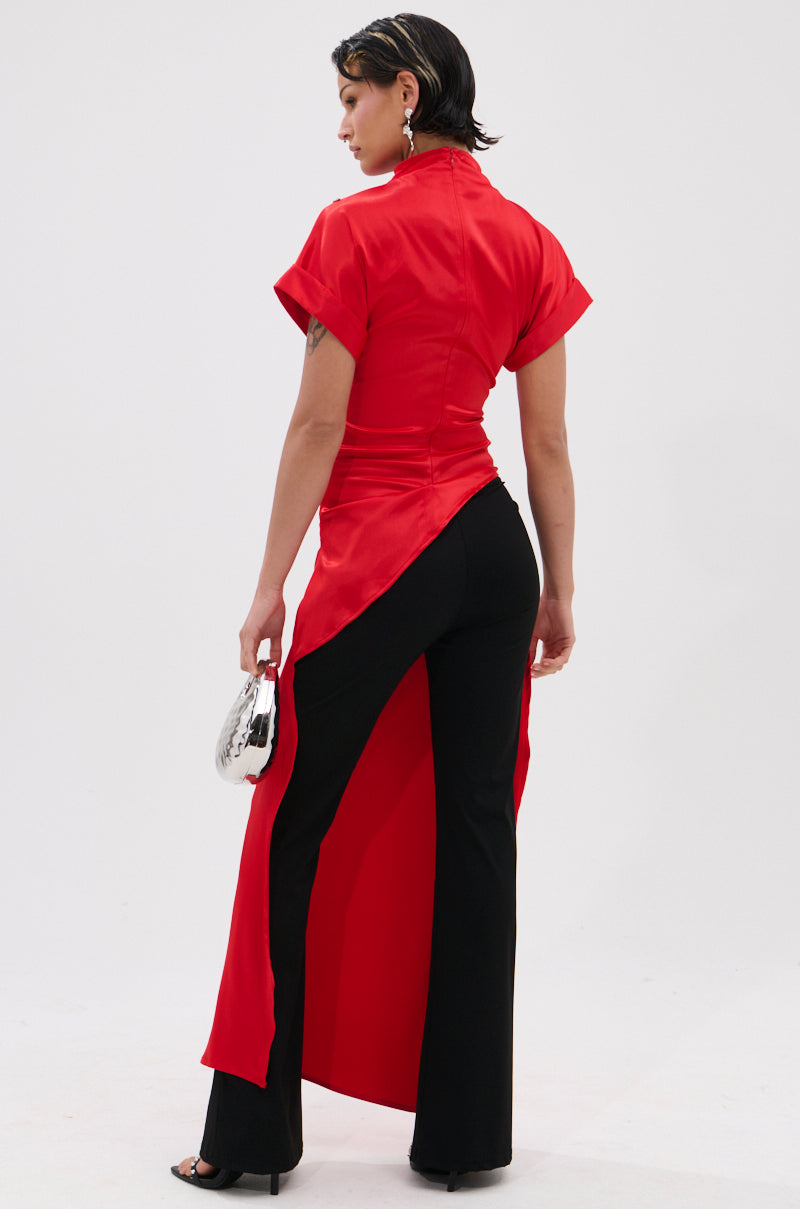 HILLARY SATIN BLOUSE