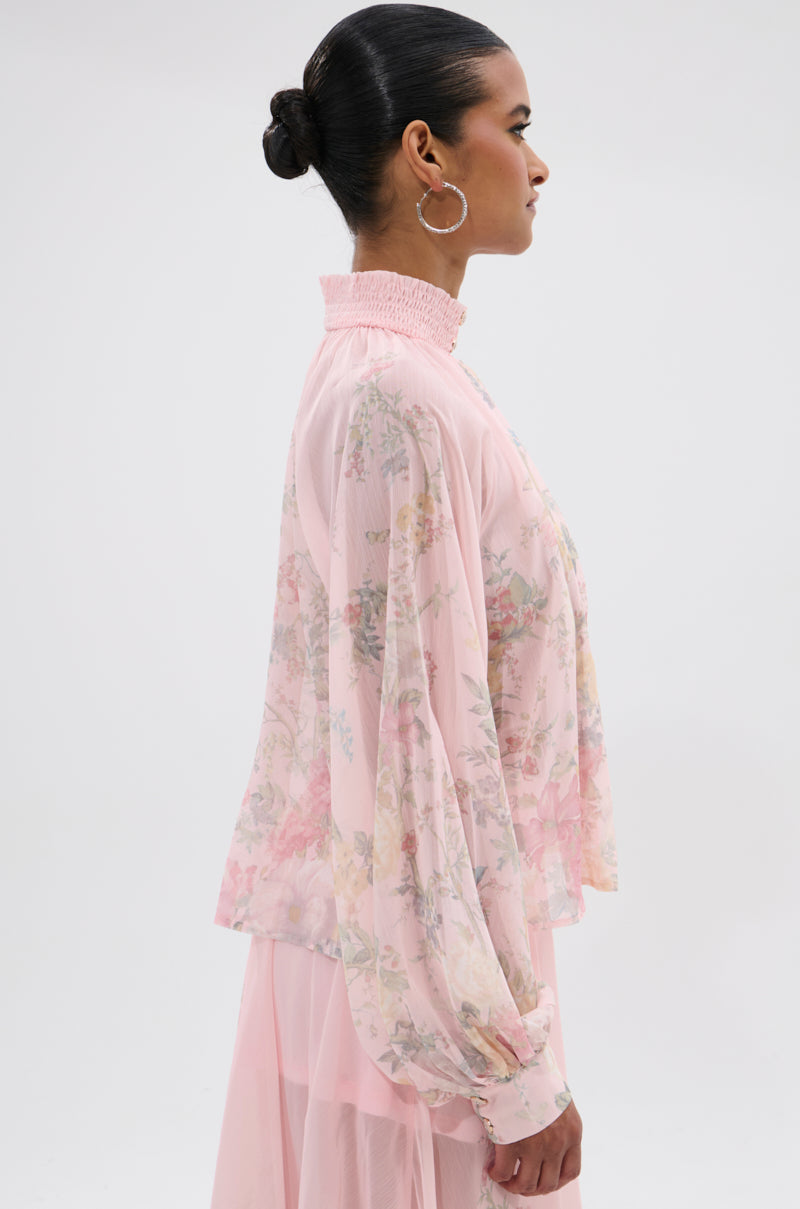 SIENNA FLORAL BUTTON DOWN BLOUSE