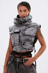 MODEL BEHAVIOR DENIM TOP