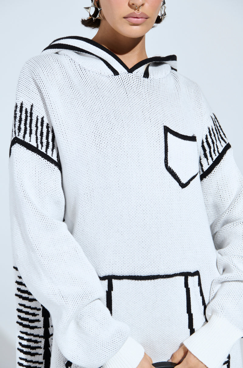 SKETCH IT KNIT SWEATSHIRT DRESS