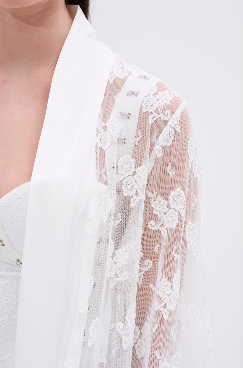 BORA BORA LACE DUSTER IN WHITE
