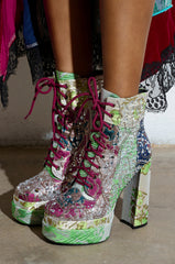 AZALEA WANG LILYBELL MULTI CHUNKY BOOTIE