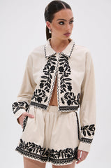 FOREVER AND EVER FLORAL BUTTON DOWN