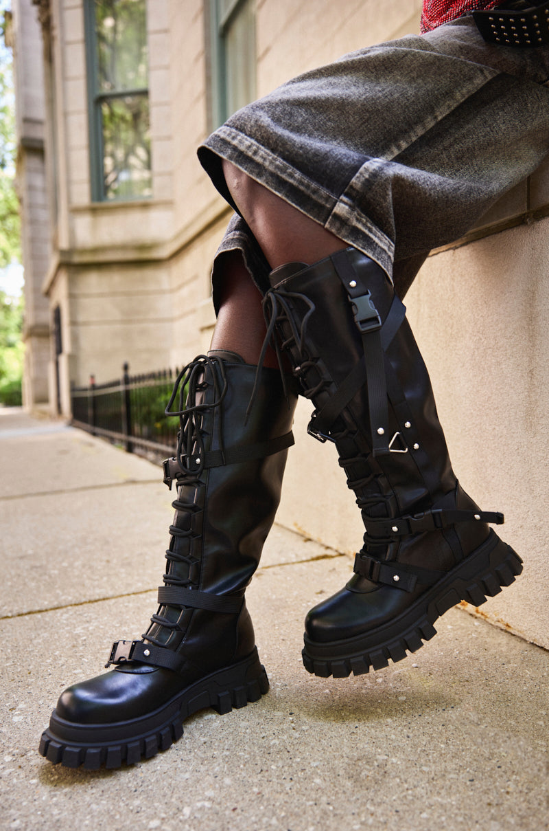 AZALEA WANG MYRON BLACK BOOT