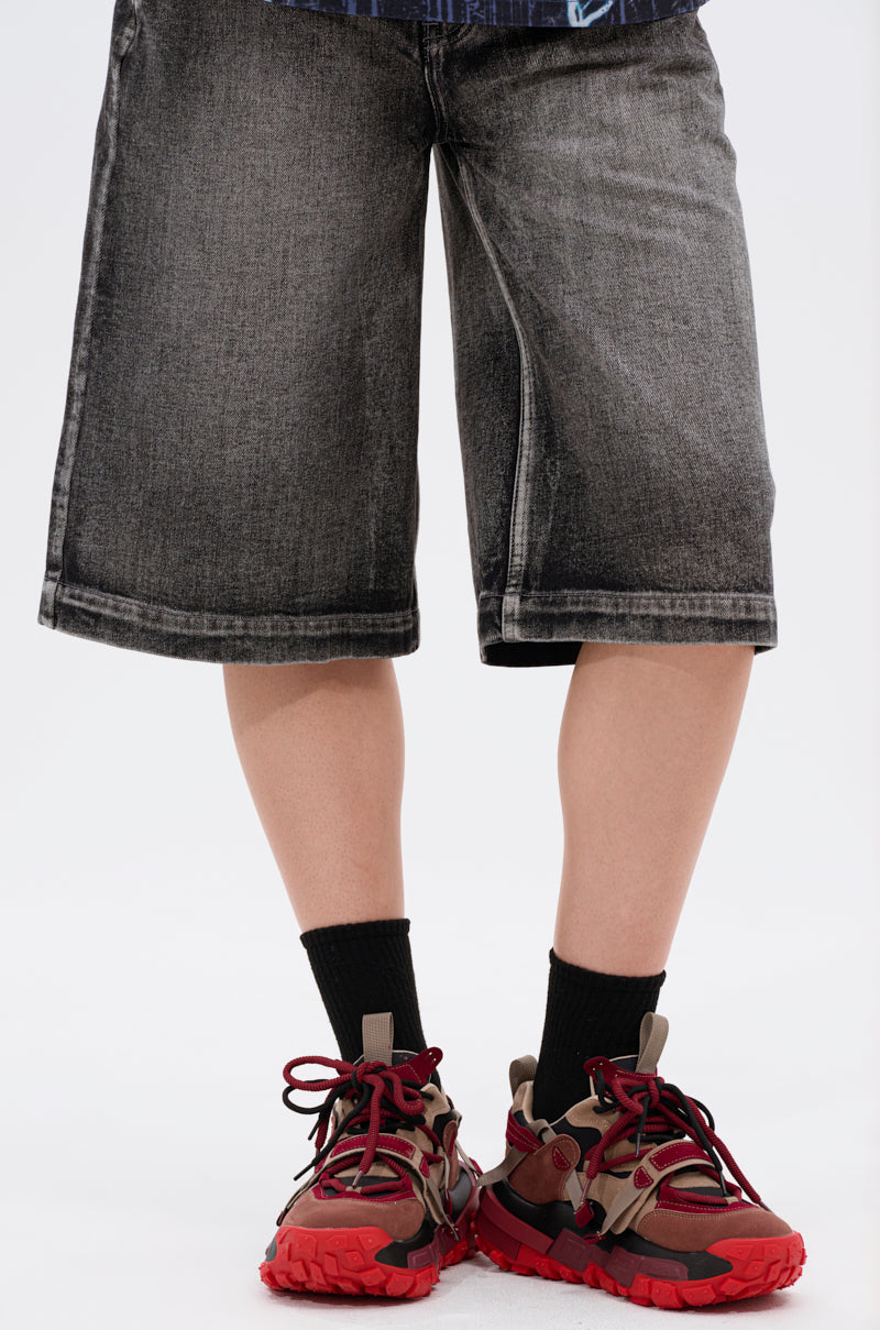 AZALEA WANG NAMIDA BURGUNDY SNEAKER