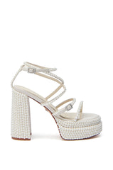 AZALEA WANG NIYA IVORY PEARL SANDAL