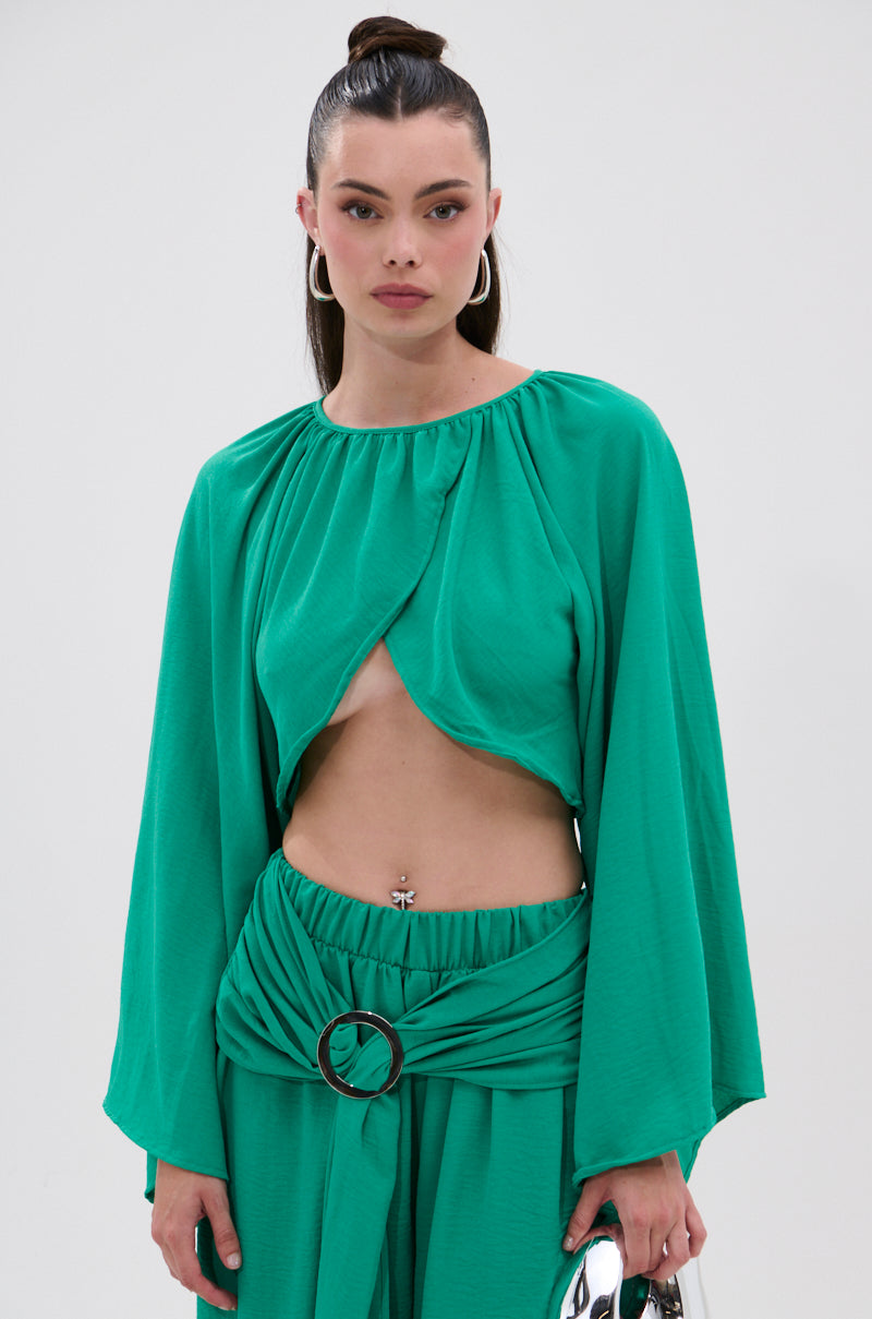 CALL ME LATER CROSSOVER BLOUSE