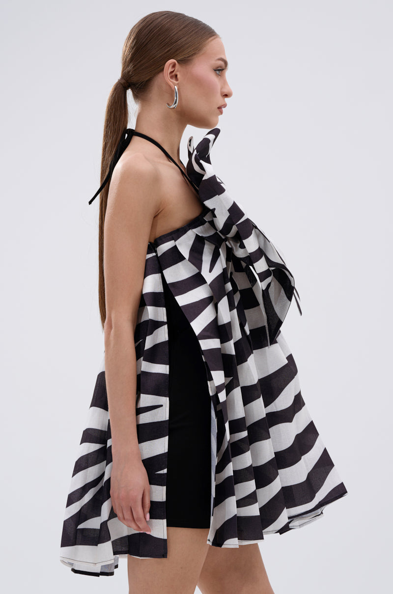 WILD THING BOW FRONT MINI DRESS