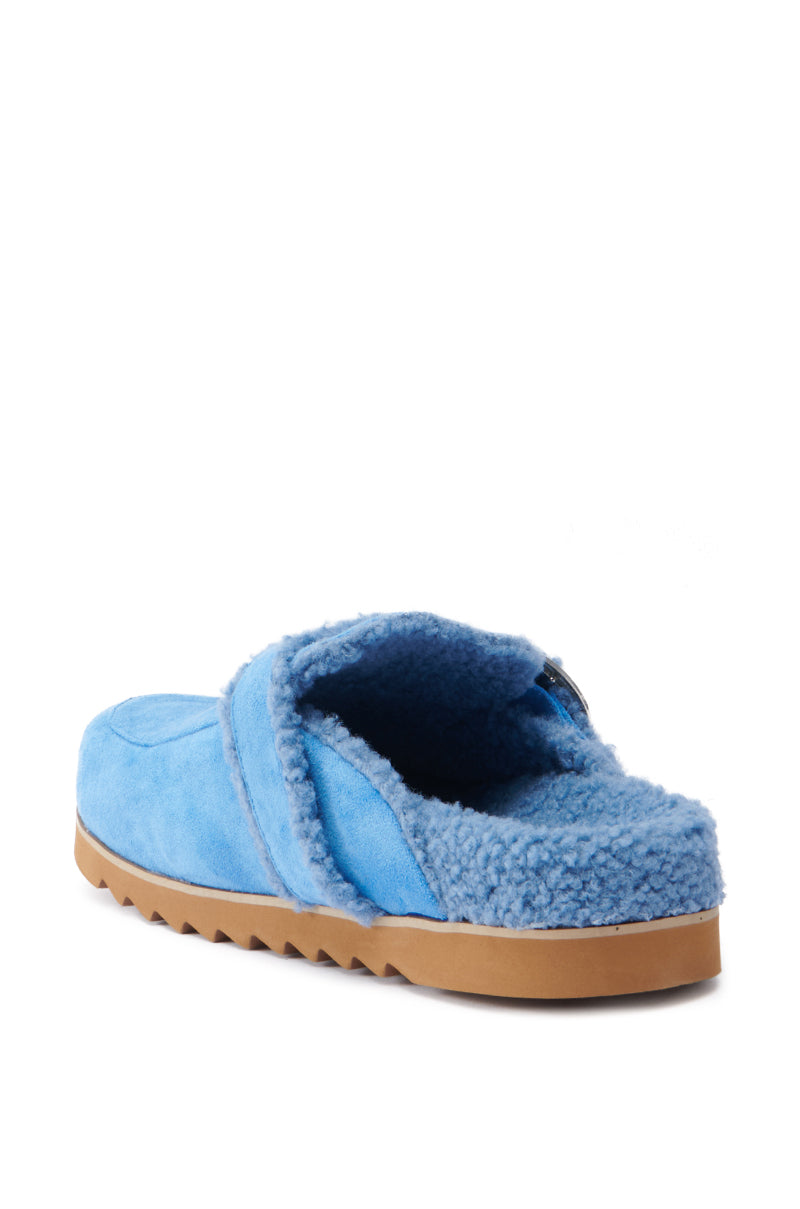 AZALEA WANG SIMAH BLUE SLIPPER CLOG