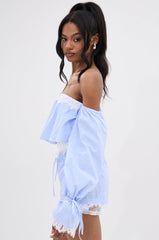 PRAIRIE CHIC OFF THE SHOULDER LONG SLEEVE BLOUSE