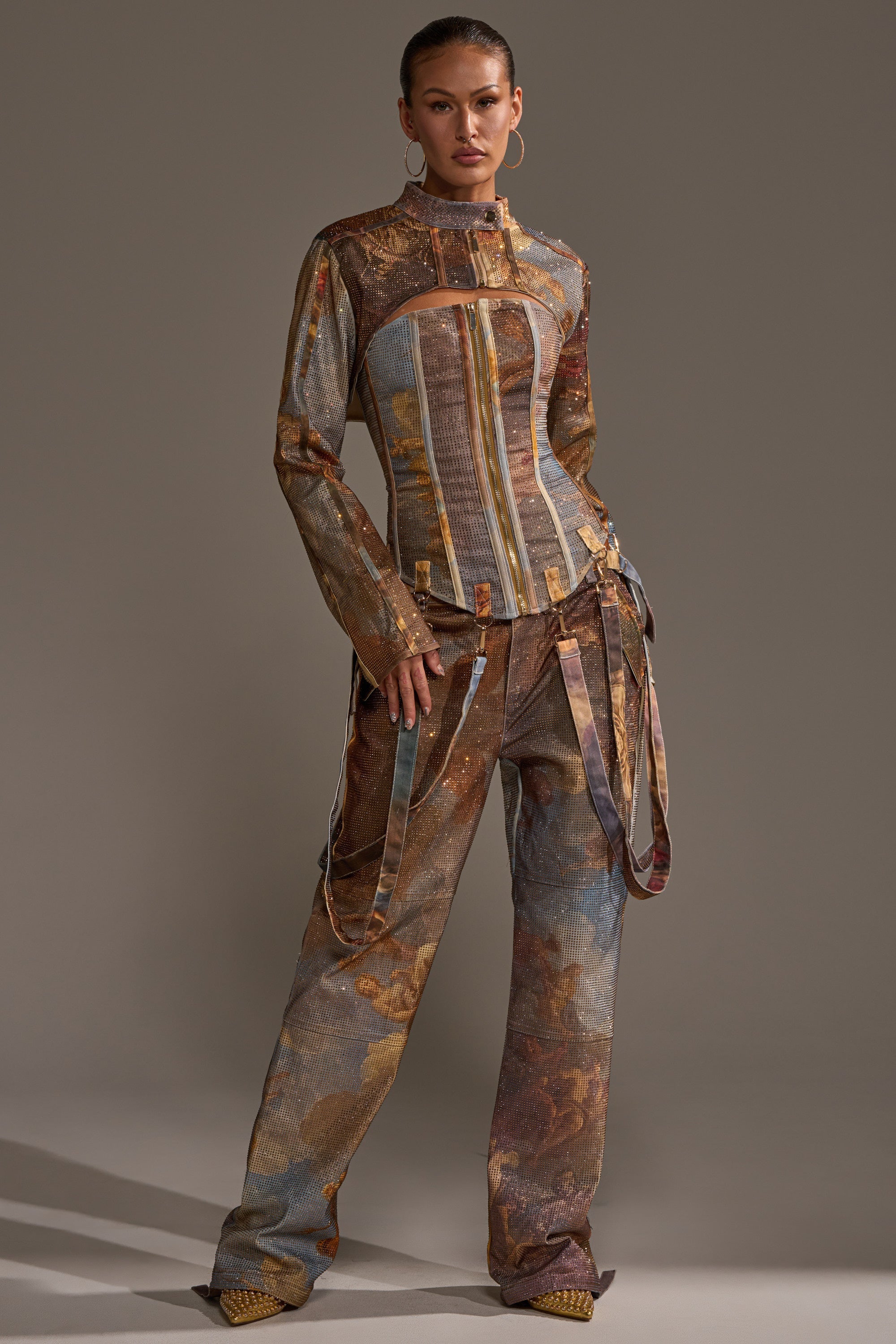 IN THE FUTURE RHINESTONE BOLERO