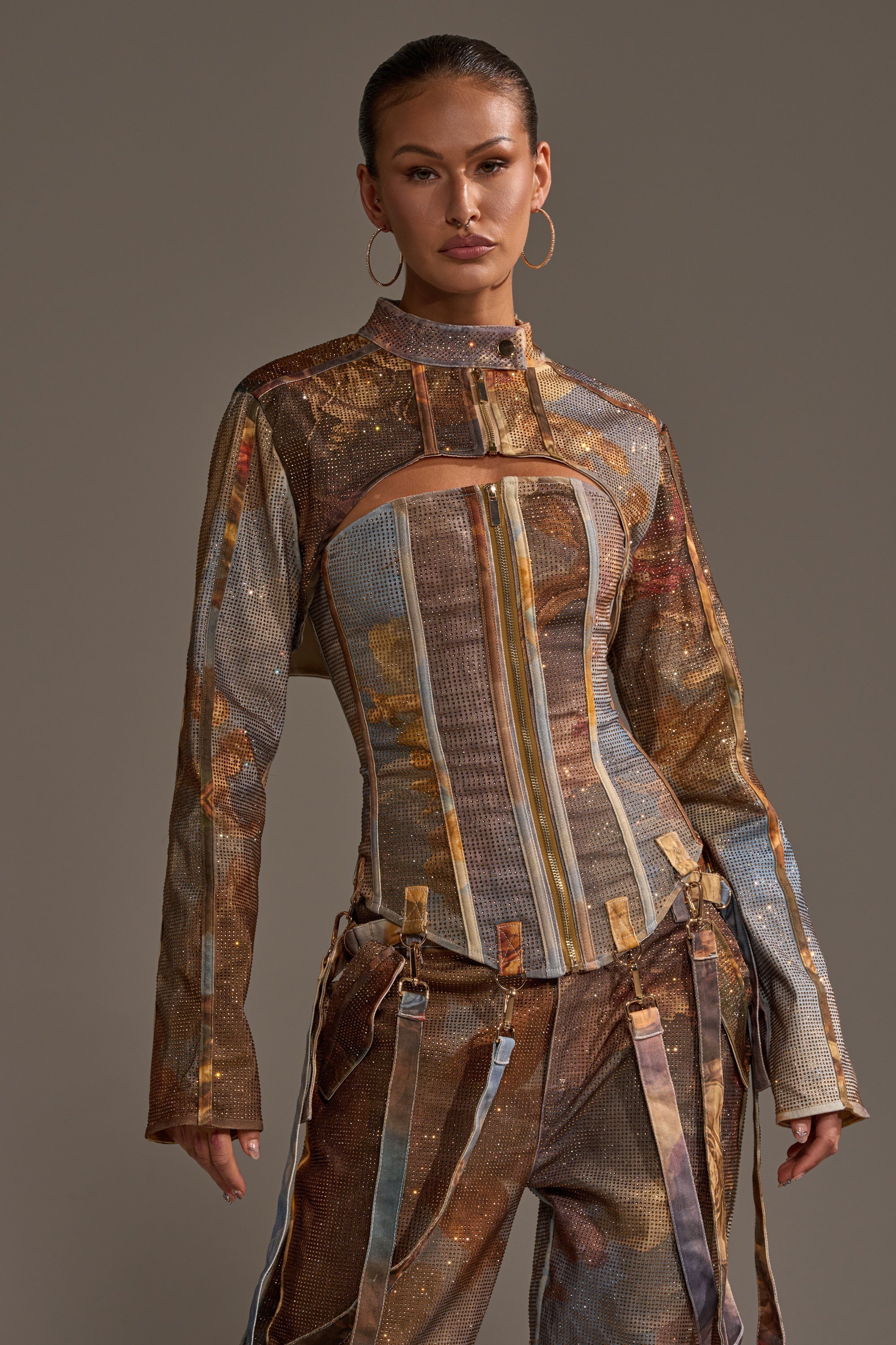 IN THE FUTURE RHINESTONE BOLERO