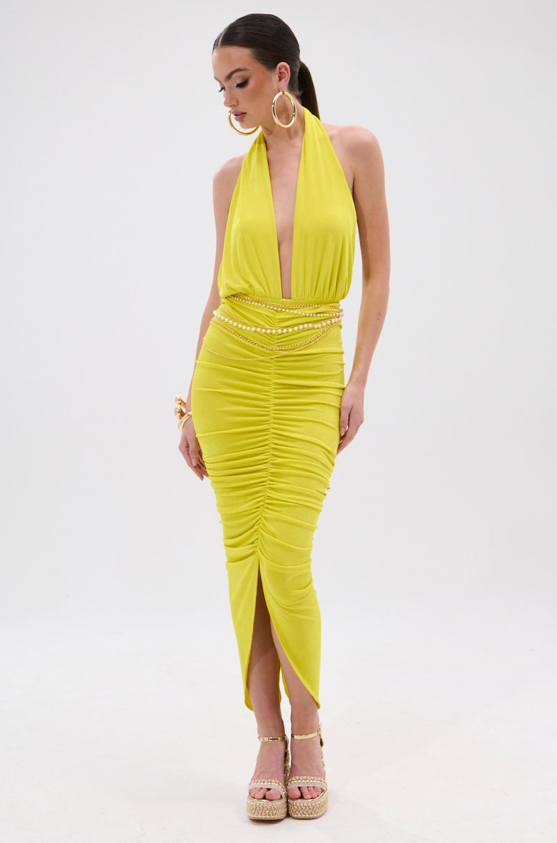 TIMELESS MESH HALTER NECK BODYSUIT