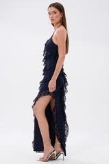 I GOT IT ALL LACE MIDI DRESS IN NAVY