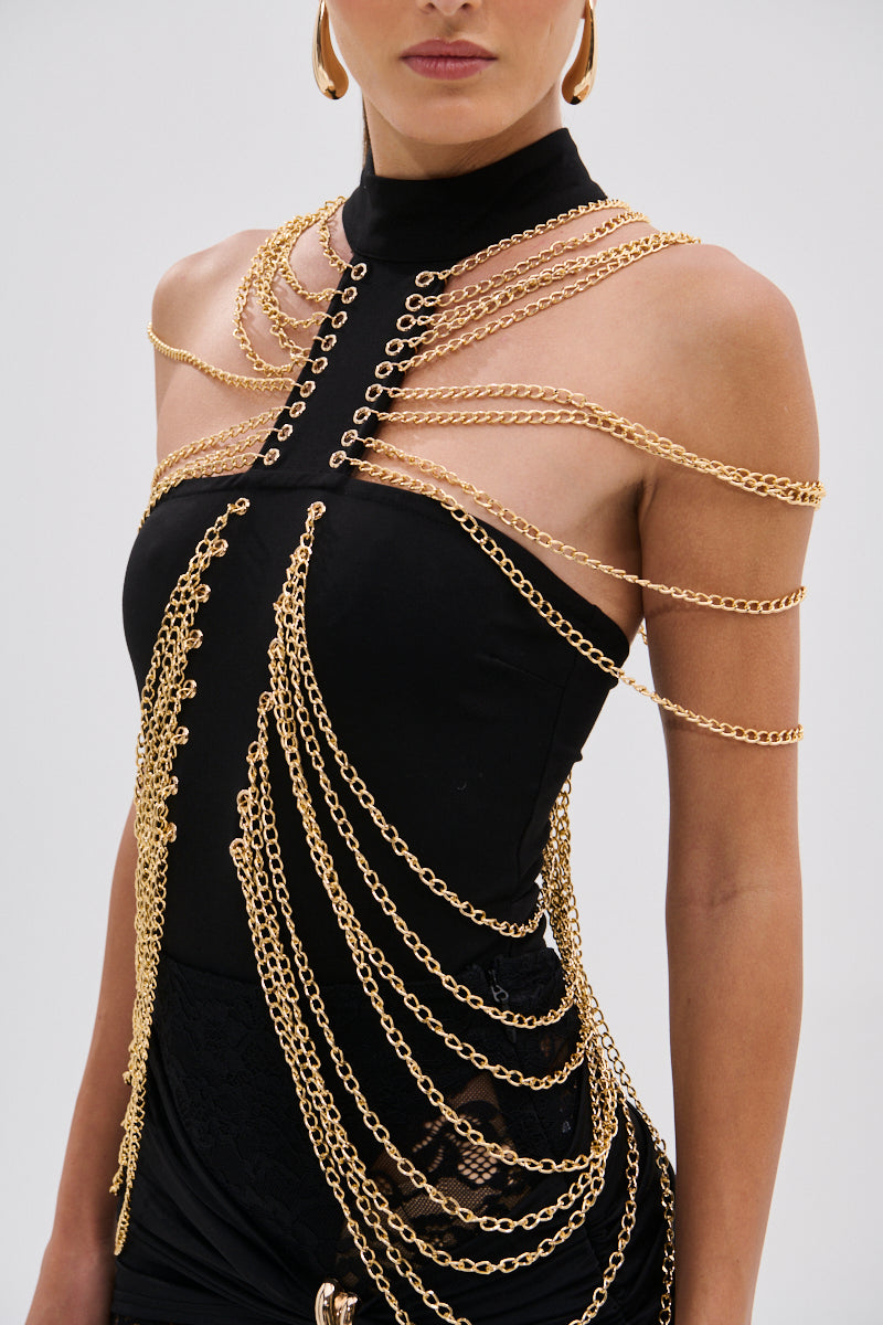 CHAINS DRIP BODYSUIT