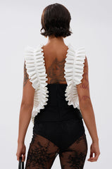 BAROQUE MOCK NECK TOP