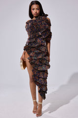 LUST FOR LIFE ASYMMETRICAL BROCADE TOP