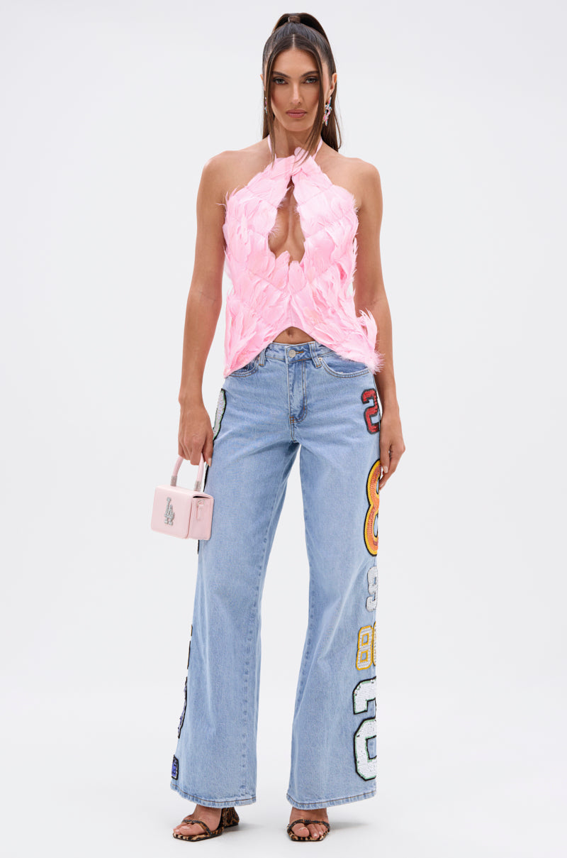 FEATHER QUEEN BLOUSE