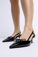 AZALEA WANG CORDIS BLACK SLINGBACK PUMP