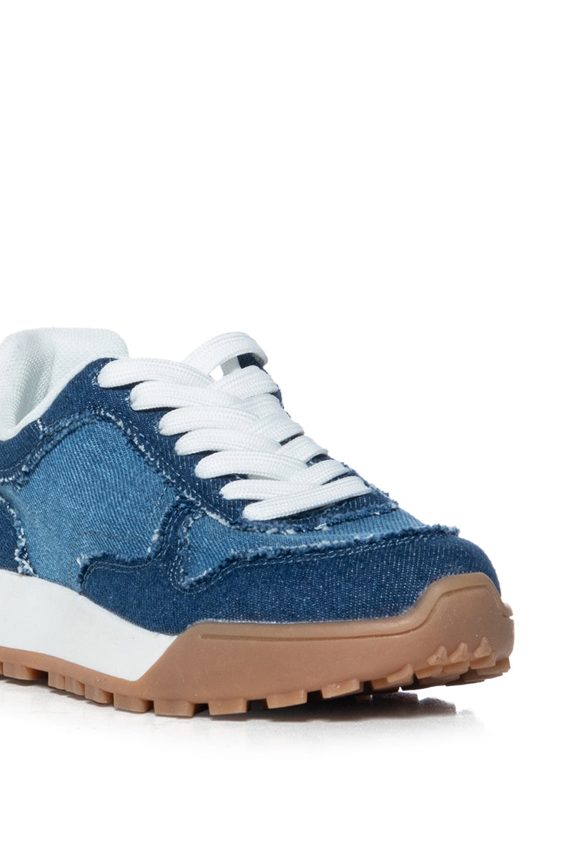 AZALEA WANG HAYNES DENIM SNEAKER