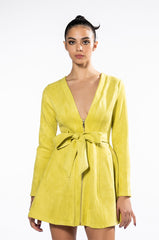 SEXY FAUX SUEDE DRESSY MINI