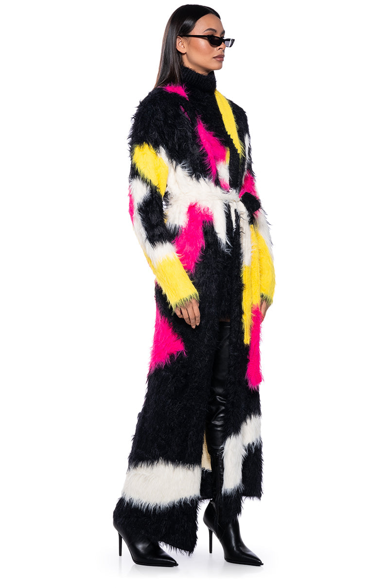 KIKI ULTRA FUZZY LONG CARDIGAN