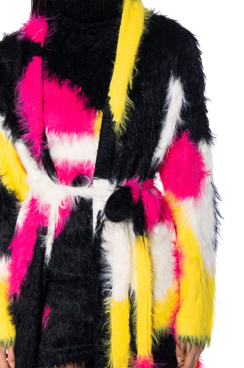 KIKI ULTRA FUZZY LONG CARDIGAN