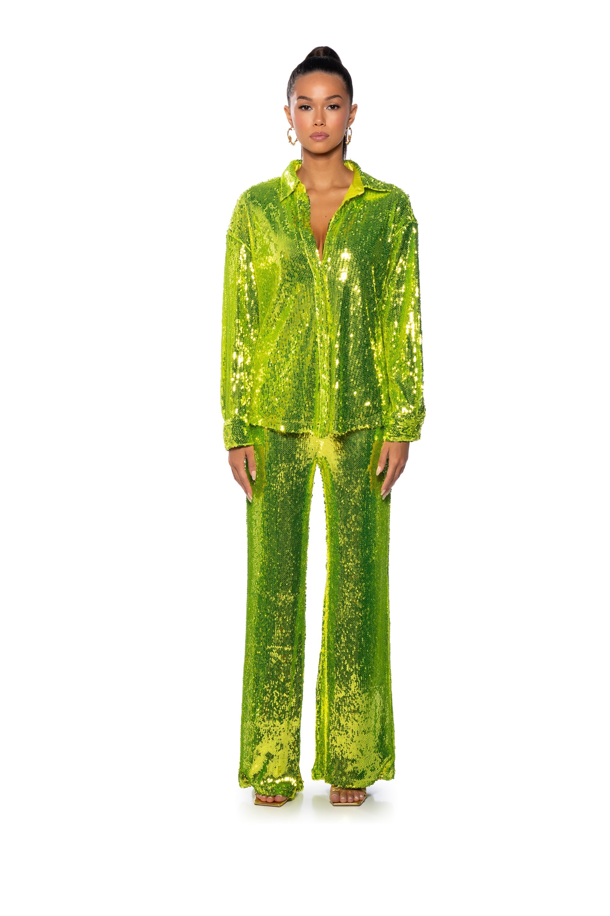 LIMEADE DREAMING SEQUIN SHIRT