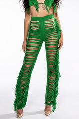 ON THE BORDER KNIT PANTS