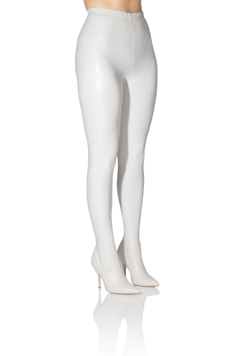 AZALEA WANG KAY KAY SEXY STILETTO SLIM BOOT PANT IN WHITE