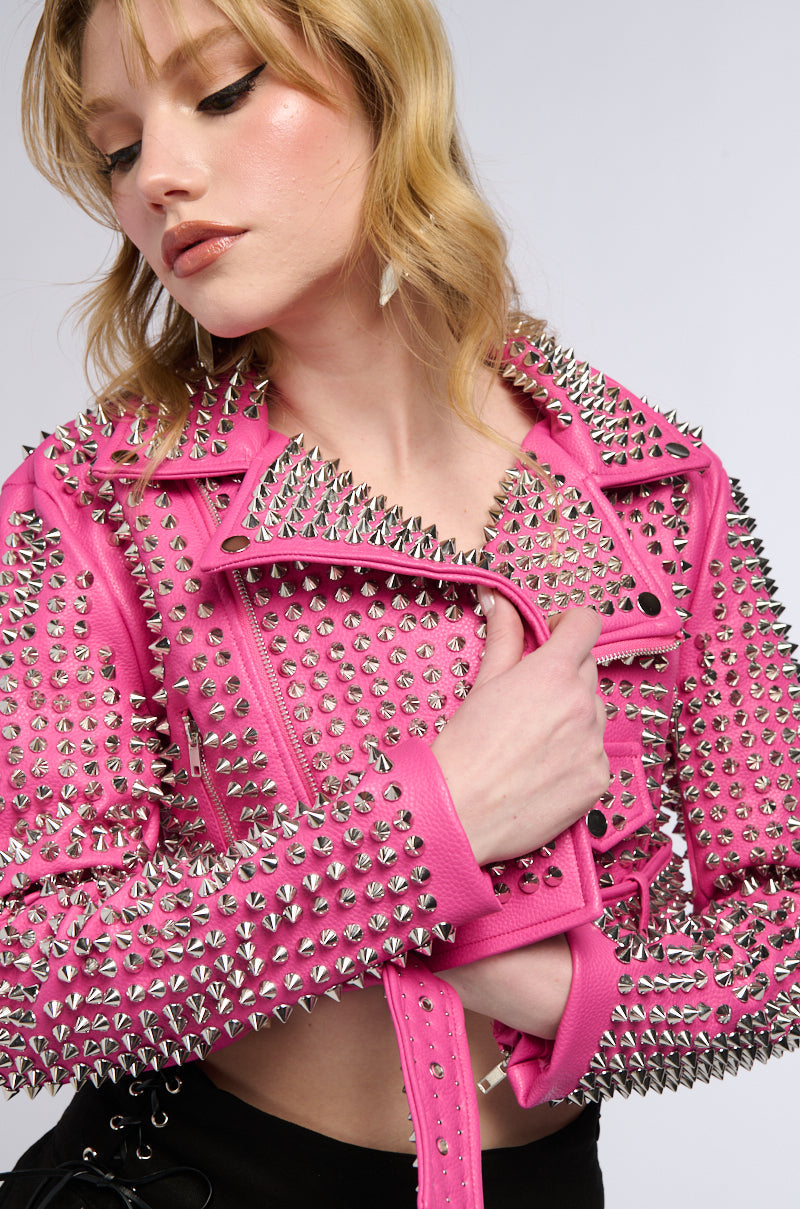 THE GAZETTE 3000 STUD PARTY ROCK MOTO JACKET