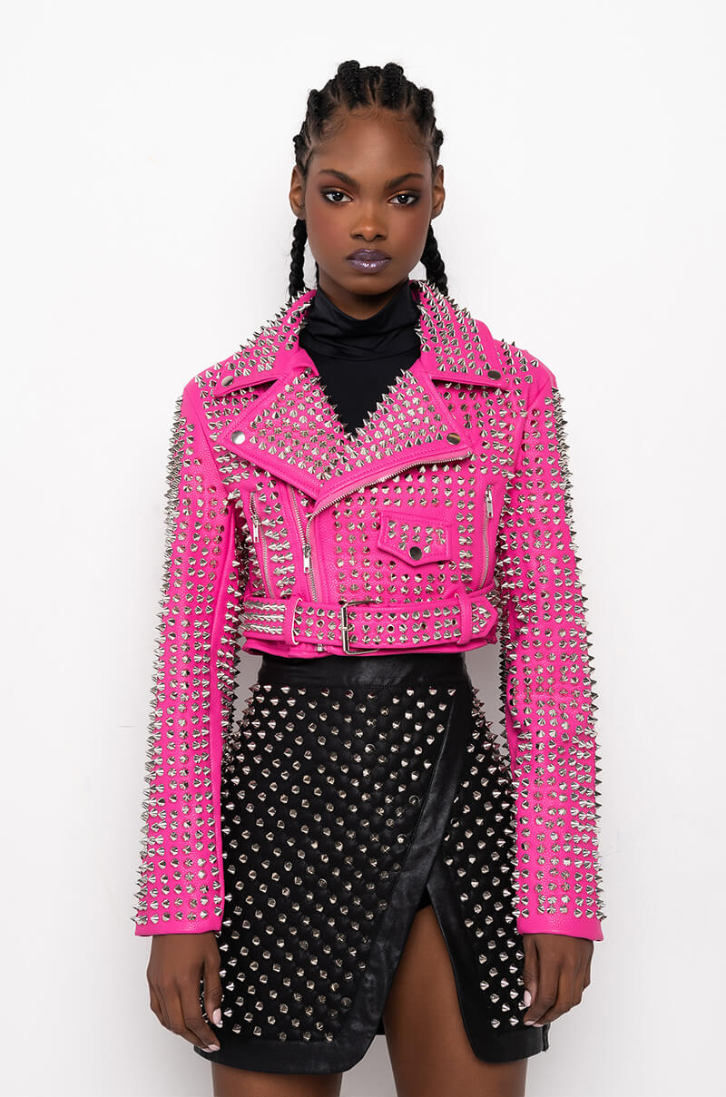 THE GAZETTE 3000 STUD PARTY ROCK MOTO JACKET