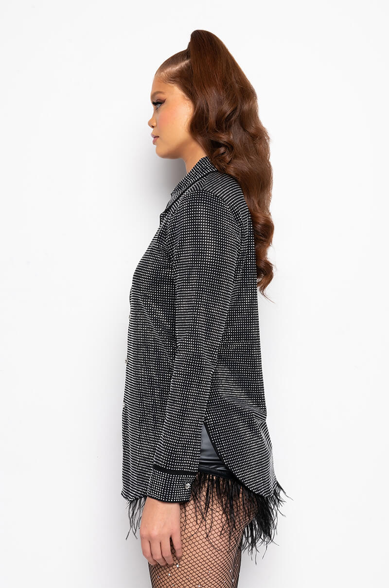 TINY DANCER RHINESTONE BLOUSE