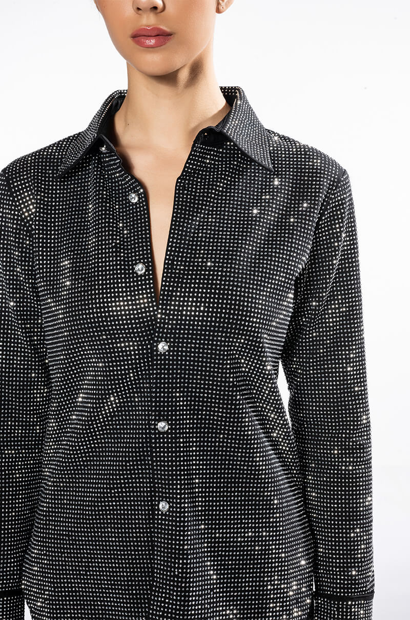 TINY DANCER RHINESTONE BLOUSE