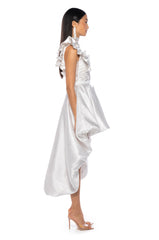 ULTIMATE STUNNA RUFFLE MINI DRESS