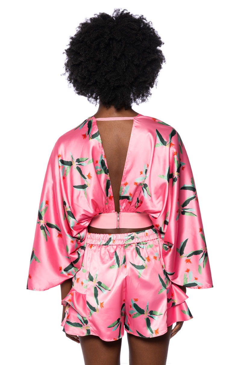 WE MEET AGAIN SATIN BLOUSE